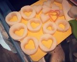 ハート形♡大根と鶏ムネ肉煮作り方2写真