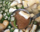 季節物◆旬のオクラで豆腐とオクラの味噌汁作り方4写真