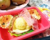 キャラ弁 ぐでたまお昼寝バージョン作り方3写真