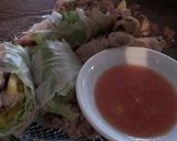 ★疲労回復★豚肉と舞茸の生春巻作り方5写真