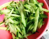 かつおサクをニンニク醤油で♪作り方2写真