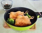 からし豆腐の巾着焼き作り方5写真