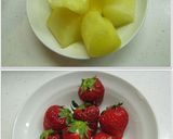 オランジーナと苺のフローズンヨーグルト♡作り方2写真