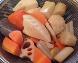 冷凍食品から揚げと野菜の甘酢炒め作り方1写真