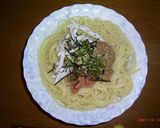 明太子イカ納豆の和風スパゲティー　作り方6写真