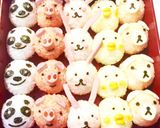 かんたんキャラ弁☆動物一口おにぎり作り方1写真
