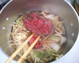 簡単　和食！白菜と挽き肉　えのきの煮物作り方4写真