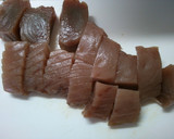 簡単、朝食！さっぱりマグロと水菜の煮物！作り方2写真