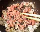 イカの塩辛で居酒屋風冷やしうどん。作り方2写真