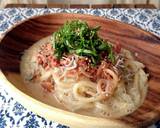 イカの塩辛で居酒屋風冷やしうどん。作り方3写真
