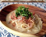イカの塩辛で居酒屋風冷やしうどん。作り方3写真