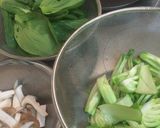 青梗菜･エリンギ･鶏肉の中華炒め煮♪作り方1写真