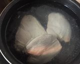 胸肉の塩辛和え作り方1写真