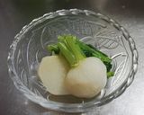かぶの煮びたし　人参えごまドレッシングで作り方4写真