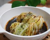 レンチンのみ！冷凍ハンバーグでロール白菜作り方7写真