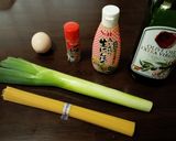 まるごと白ネギのジェノバ風スパゲッティ作り方1写真