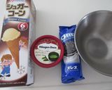抹茶オレオアイス作り方1写真