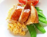 【ママレシピ】てりてりチキンで♡三色丼♡作り方9写真