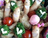 2015運動会のお弁当★肉団子&煮物作り方1写真