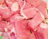 簡単！節約＊柔らか鶏胸肉でもやし中華飯作り方1写真