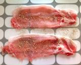 お弁当に♬豚と大葉のくるくる巻き焼き作り方1写真