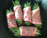 お弁当に♬豚と大葉のくるくる巻き焼き作り方4写真
