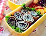 お弁当に♬豚と大葉のくるくる巻き焼き作り方6写真