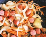 簡単手軽なソーセージ&トマト★野菜炒め作り方3写真