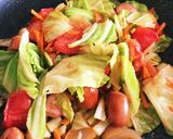 簡単手軽なソーセージ&トマト★野菜炒め作り方4写真