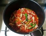 1人でランチ☆簡単小松菜のトマトパスタ作り方3写真