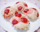 ほんのりピンク色☆スィートいちご蒸しパン作り方7写真