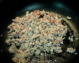 豚ひきと茄子の味噌炒め丼作り方4写真