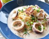 濃厚～！塩辛とクリームチーズのパスタ作り方12写真