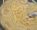 濃厚～！塩辛とクリームチーズのパスタ作り方11写真