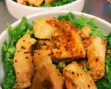 鶏肉のマスタードソテーわさび菜サラダ作り方6写真