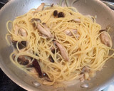 簡単！ほんだしで！きのこの和風パスタ作り方5写真