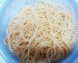 明太子マヨネーズのパスタ～ランチにも～作り方3写真