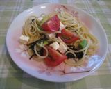 トマトとアボカドと塩昆布の冷製パスタ作り方5写真