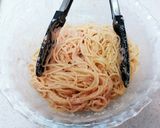 明太子マヨネーズのパスタ～ランチにも～作り方4写真