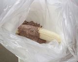 卵不使用☆簡単チョコバナナ焼きドーナツ。作り方1写真