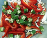 厚揚げとたくさん野菜のゴマ味噌炒め作り方3写真