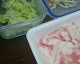 パパっと楽チン♪レタス焼きそば作り方1写真