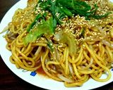 パパっと楽チン♪レタス焼きそば作り方7写真