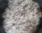 キノコとハムの柑橘だれ丼！作り方3写真