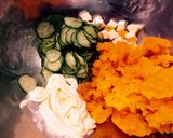 大好き！おいしーいかぼちゃサラダ作り方4写真