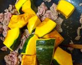 こっくり美味しい♡カボチャと牛肉のゴマ煮作り方4写真