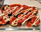 毎日食べたくなる！ナスのピザ風チーズ焼き作り方3写真