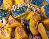 こっくり美味しい♡カボチャと牛肉のゴマ煮作り方9写真