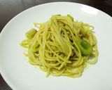 まるごと白ネギのジェノバ風スパゲッティ作り方11写真