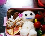エルサのサプライズ 誕生日のお弁当作り方1写真